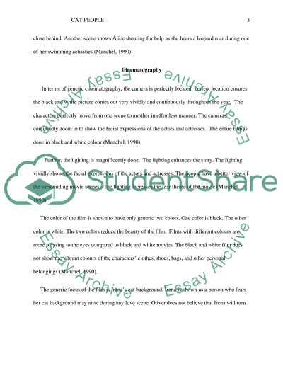 Elements of the Cat People Film by Jacques Tourneur