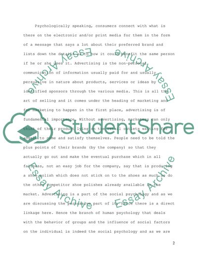 Persuasion in Advertising