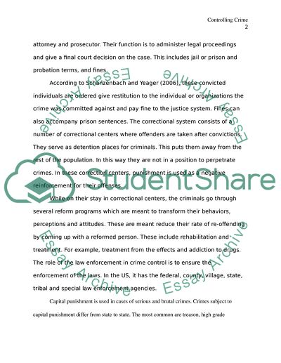 Controlling Crime in the USA