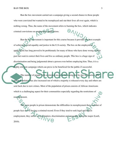 Ban the Box Movement