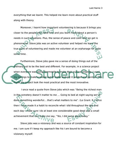 Someone who has made a big impact on my life