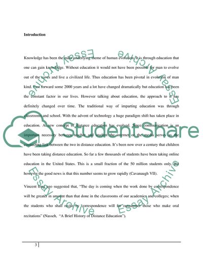 Trends in Distance Learning