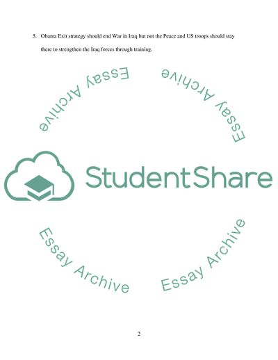 Is the Obama Administrations Strategy in Iraq Realistic