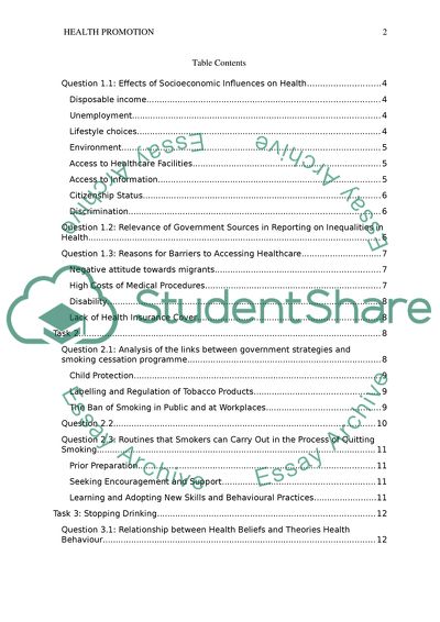 Effects of Socioeconomic Influences on Health