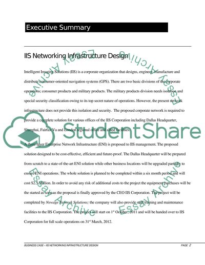 IIS Networking Infrastructure Design
