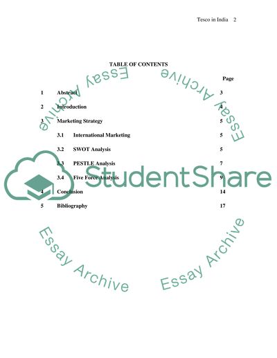 Marketing Strategy of Tesco in India