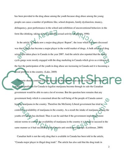 Experimentation of Drugs and Abuse