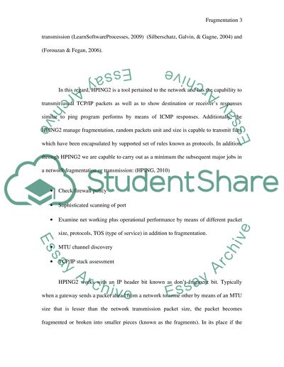 Operating System Concepts: The Fragmentation of the Network Packet