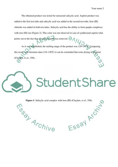 Synthesis of Aspirin