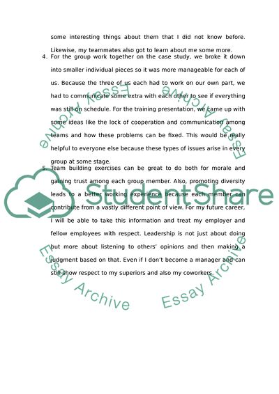 Team Building Exercises