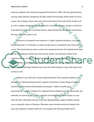 Respiratory System Functioning