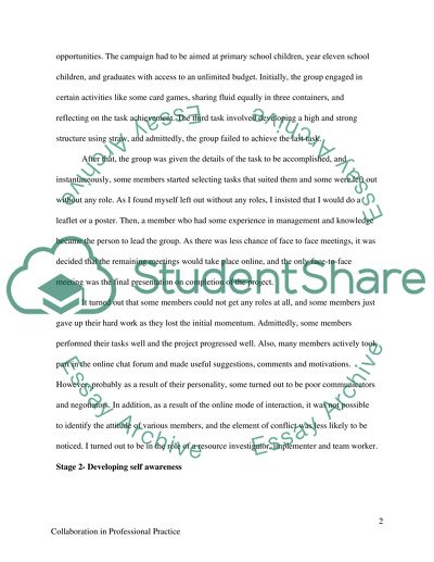 Facilitating Collaboration in Professional Practice