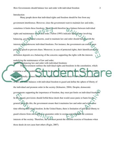 Governments Balance Law and Order with Individual Freedom