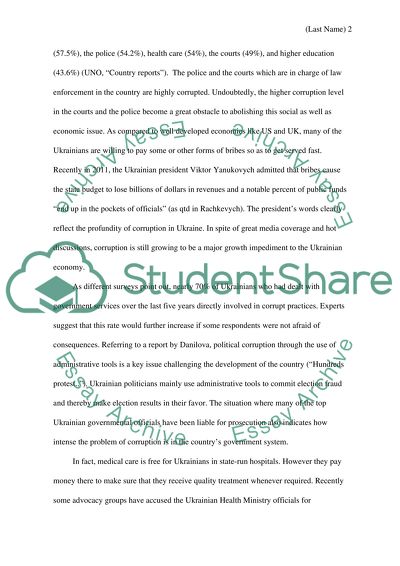 Ways to Solve Corruption in Ukraine