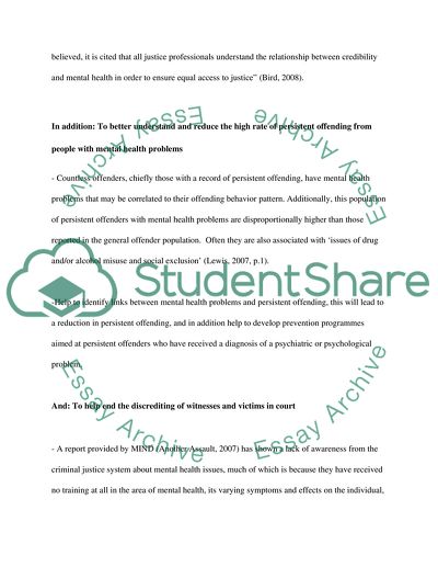 Mental Health Training for UK Crown Prosecution Lawyers