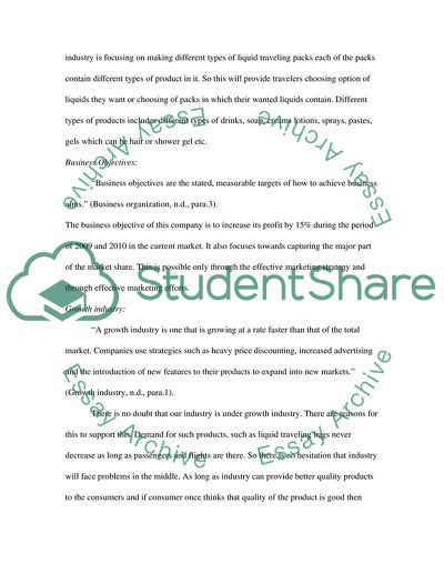 Startup Company Specialized in Manufacturing of Liquid Travel Goods