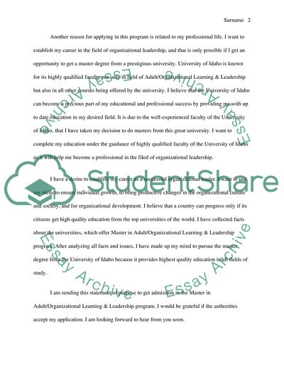 Statement of Career Objectives