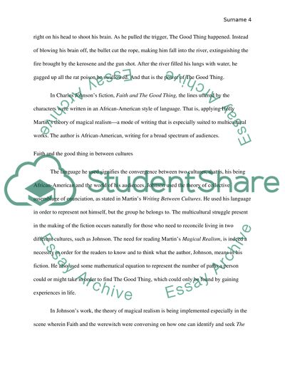 Faith and The Good Thing through the Lens of Magical Realism