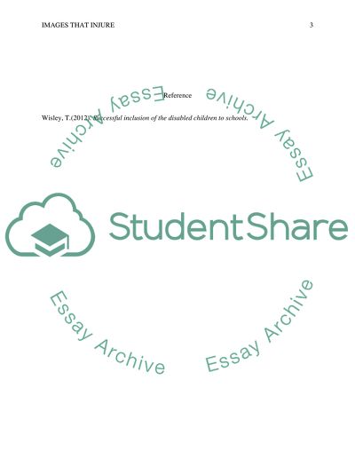 Successful Inclusion of the Disabled Children to Schools