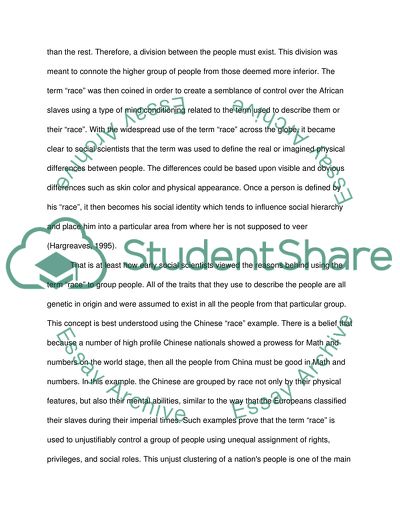 The Sociological and Biological Groupings of People