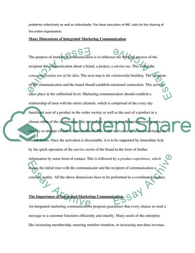 Integrated Marketing Communications