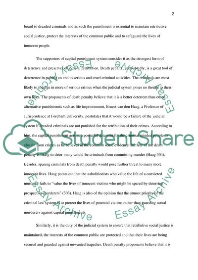 Death Penalty as an Issue of Controversy and Debate