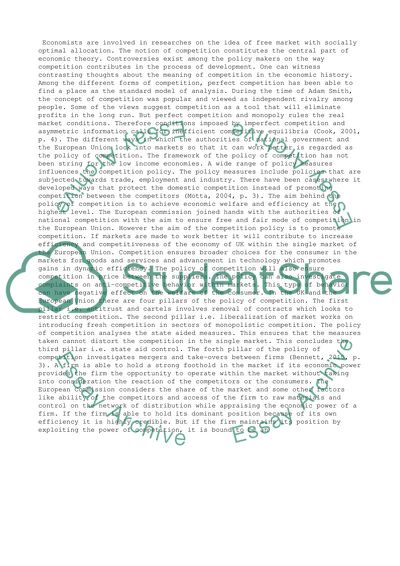 Why and How the European Union controls dominance