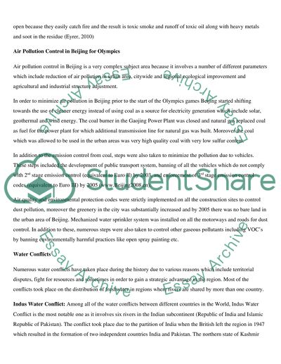 The Environment and Human Health