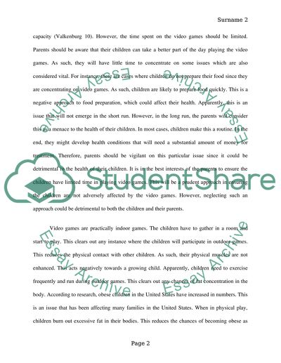 Children and Video Games