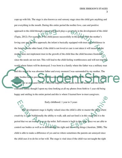Erik Eriksons Stages