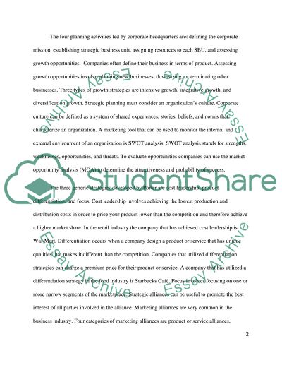 Developing marketing strategies and plans