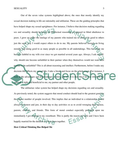 Personal Response on Sexuality