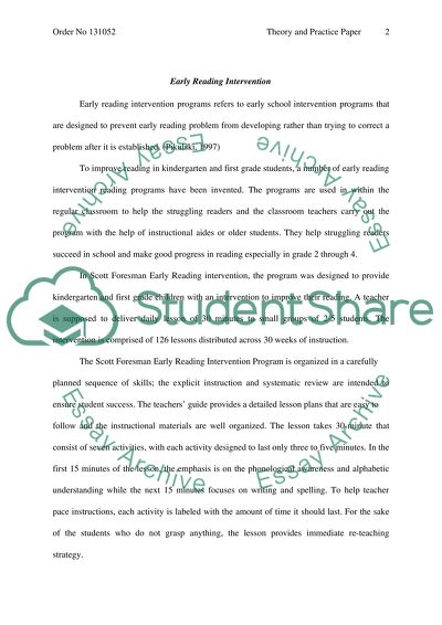 Theory and Practice Paper