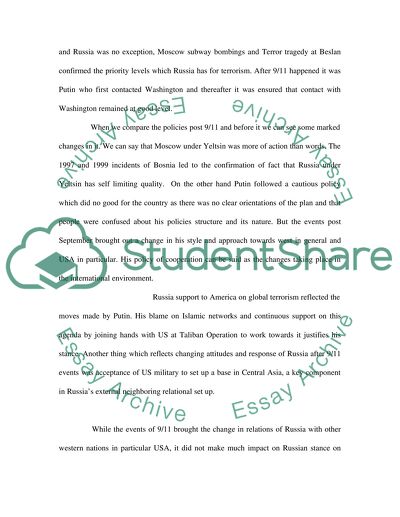 The Nature of Foreign Policy of Russia