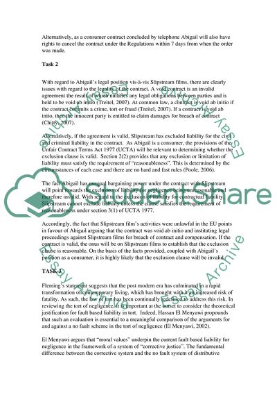 The Tort of Negligence and Film Critics Rights against CableFast