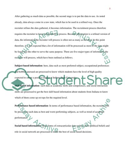 Recruitment Information Analysis