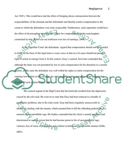 The Law of Negligence