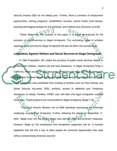 Legal and Illegal Immigrants in the USA