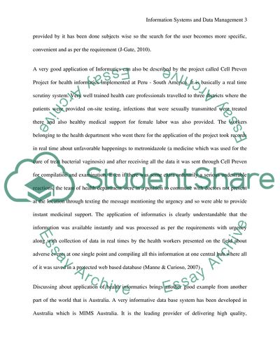 Principles of Information Systems and Data Management