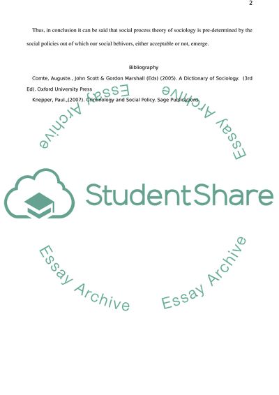 Social Process Theories