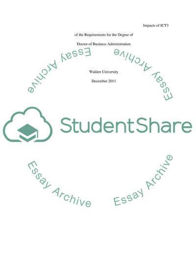 The Impact of Information and Communication Technology Policies on Company Operations