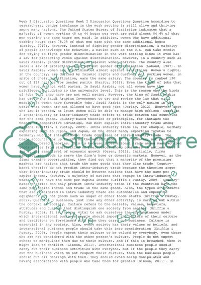 Gender Imbalance in the Work Setting