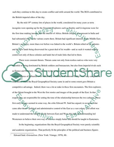 The Most Important Cause of European Imperial Expansion in the 19th Century