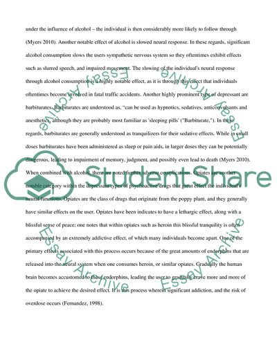 Effects of various types of drugs