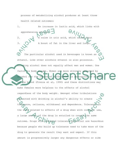 Psychology and Physiology Of Substance Abuse