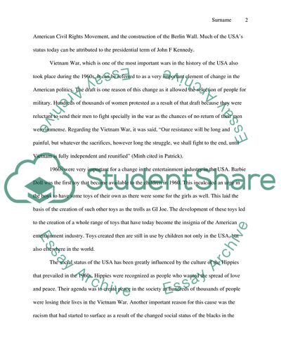 Major Changes in the US Development of the 1960s