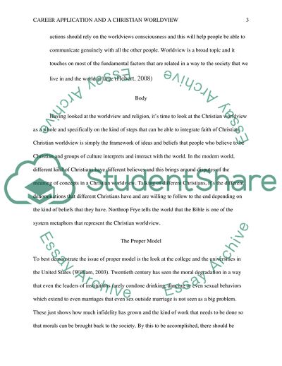 The Philosophical Importance of the Worldview