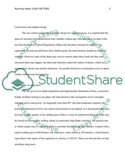 Load Factors and Airplane Design