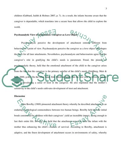 The Various Attachment Theories