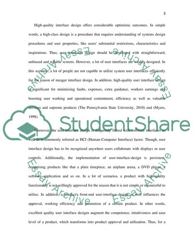 Important Factors for Interface Design